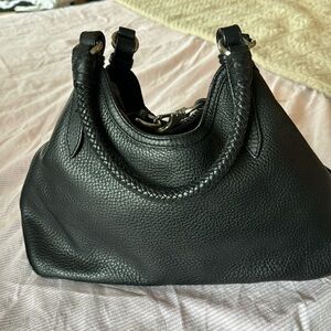 Cole Haan Black Leather Satchel Medium Large